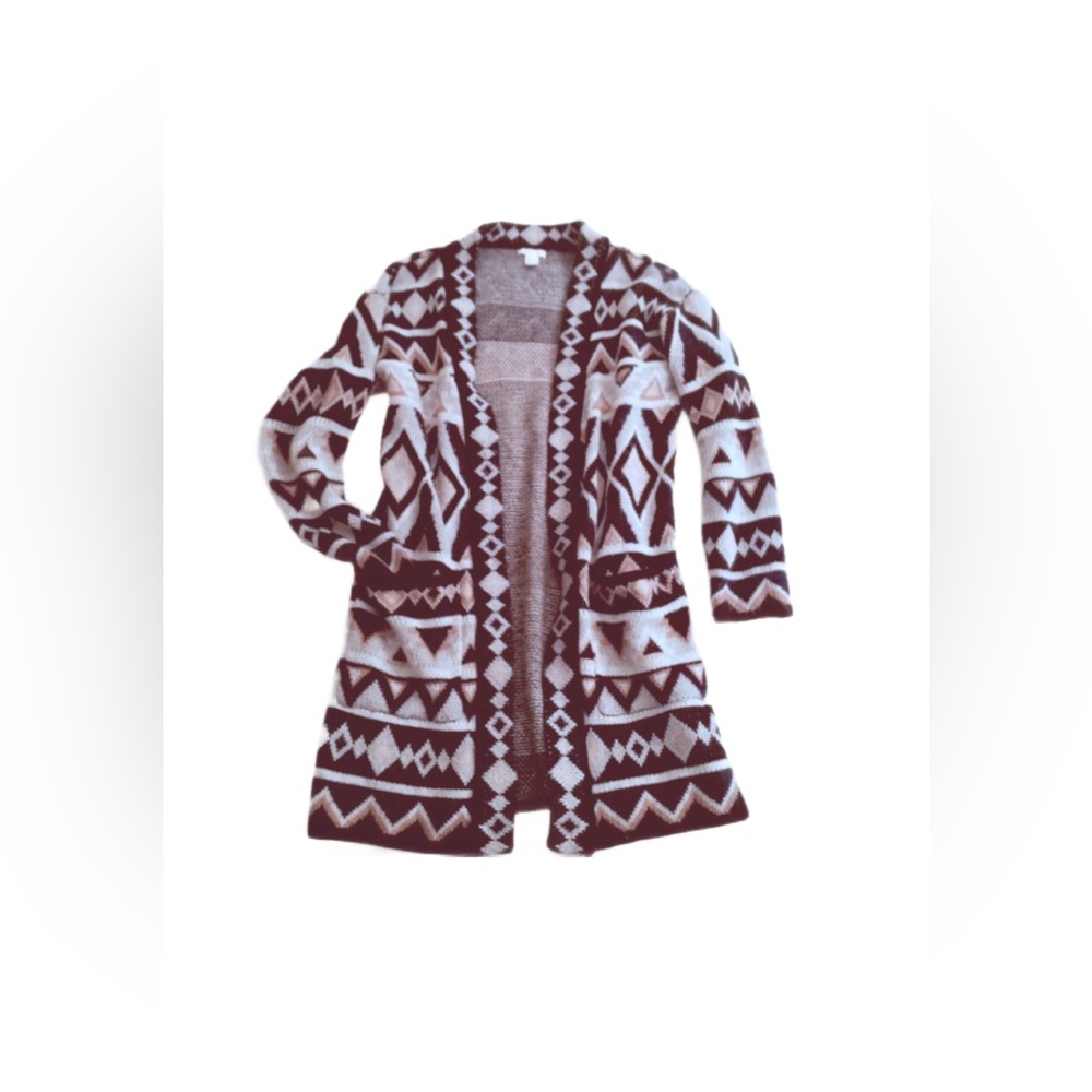 Long Aztec cardigan